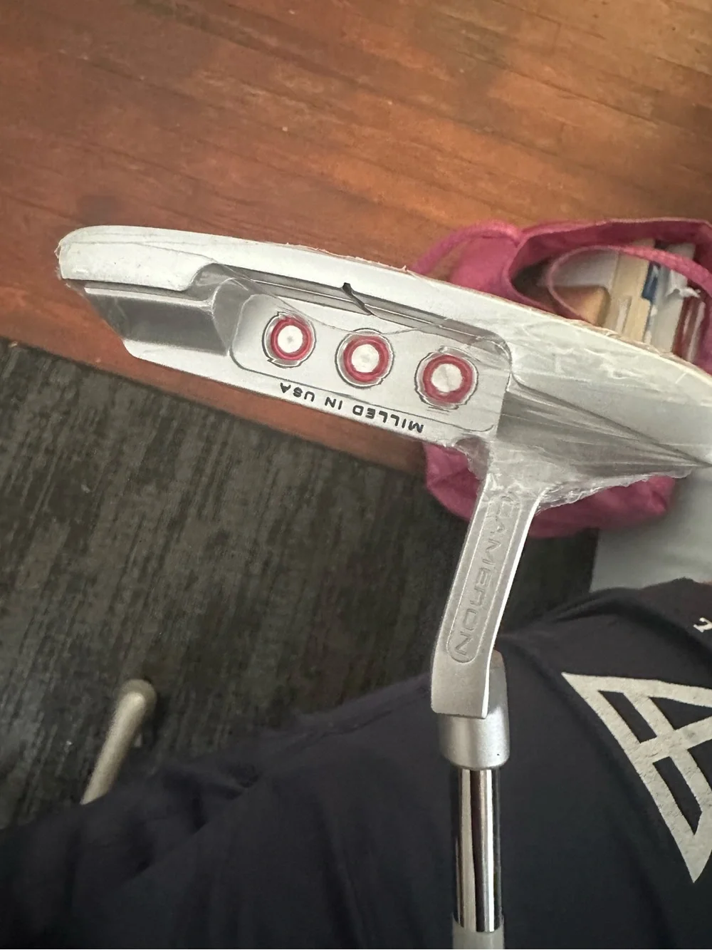 Scotty Cameron Super Select Newport 2 Putter Head in Silver with Red Logo